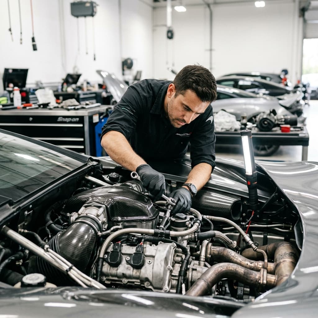 Técnico especializado Jaguar reprogramando ECU en taller Barranquilla